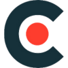 A Dark Gray, Anonymous Letter &Quot;C&Quot; With A Red Circle Inside Against A Transparent Background.
